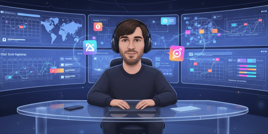 man looking at the user in a desk with a computer