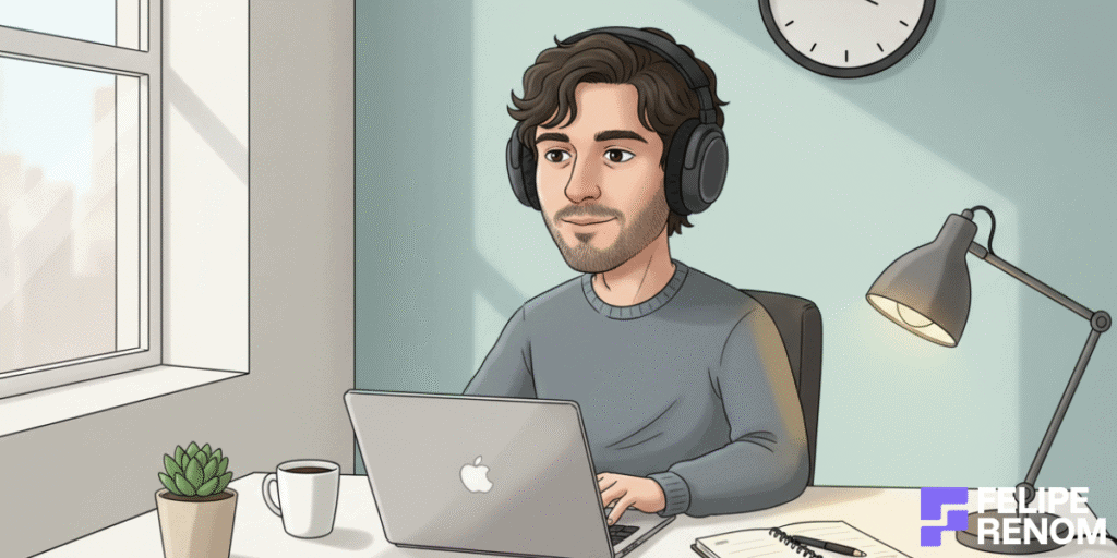 man working in a computer