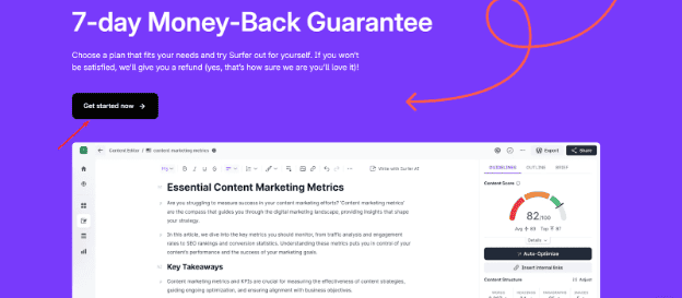 surfer seo 7 day money back guarantee